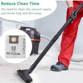 10PCS Replacement Dust Bags VF3503 For Ridgid 5-9Gallon Wet Dry Vac Garbage Vacuum Filter Bag Size B