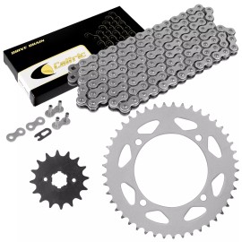 Caltric Drive Chain and Sprockets Kit for Yamaha XV250 Virago 250 1989-2008