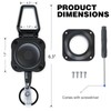 LIUGX 2 Pack Retractable Keychain for Airtag Holder, Belt Clip