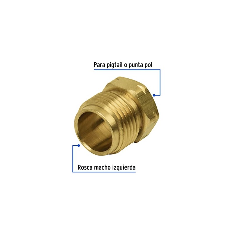 Foset TUIZ-7/8G, Tuerca izquierda de 7/8" para gas a granel