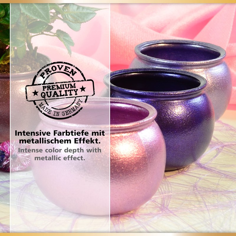 Viva Decor 50 ml Maya Gold Paint, Silver