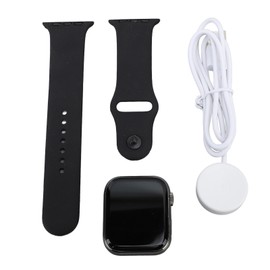 Fitness Watch IP65 Waterproof Activity Sleep Tracker Watch with Pedometer Calories Counter for Women Men Sports Black