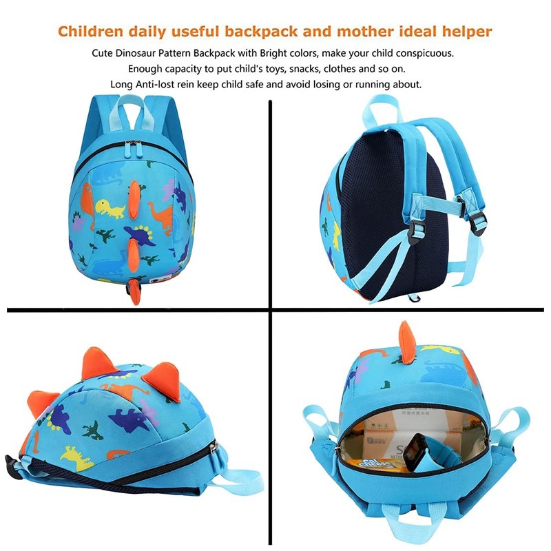 DB Dinosaur Toddler mini backpack with leash,children Kids baby harness