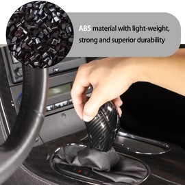 Lcojicep ABS Gear Shift Knob Head Cover Compatible with Corvette C6 2005-2013 Gear Shift Knob Head Cover Cap,Car Gear Head Cover Gear Handle Head Gear Lever Protective Shell(Carbon Fiber Grain)