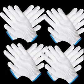 perfsign 4 Pairs Oven Gloves with Fingers,Thin and Light Heat Resistant Gloves for Cooking,Cotton Heat Resistant Gloves,Baking Gloves,Insulated BBQ Gloves for kitchen,Safety Protection Work,Housework