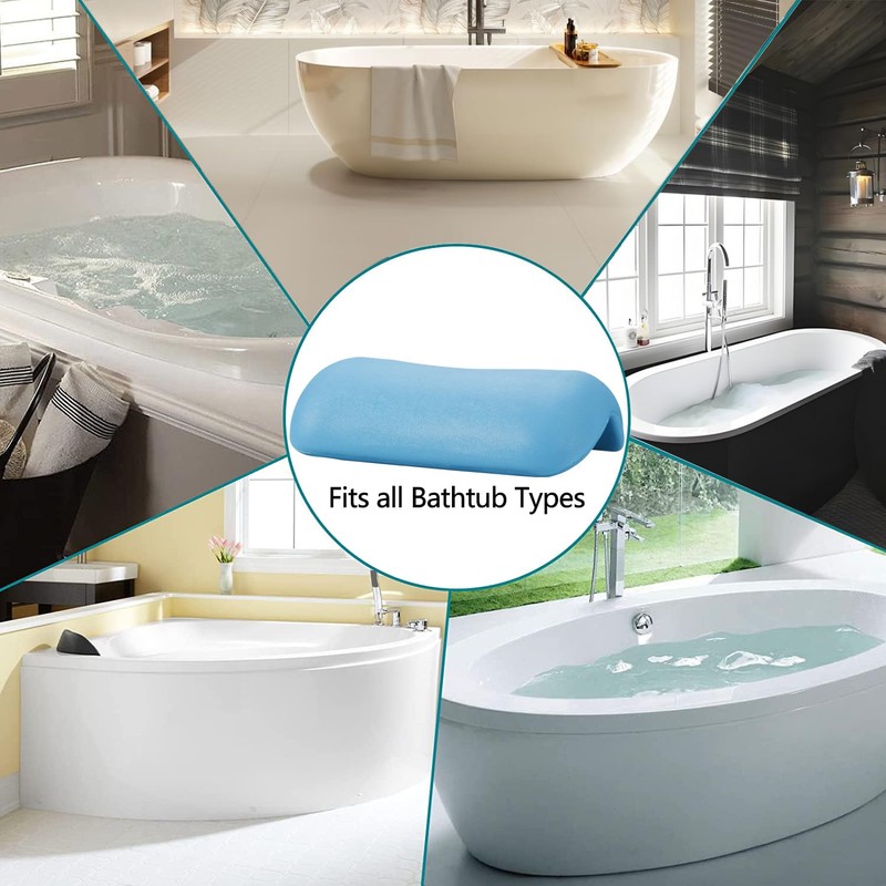 Koelaa Bath Pillow, Bath Pillow, Bath Pillow for Bathtub with