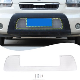 Car Front Grill Mesh Inserts Trims Front Grille Guard Compatible with Kia Soul 2009-2013，Lower Bumper Mesh Grill Inserts Insect-Proof Net Exterior Accessories (Silver (style B))