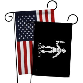 Bartholomew Roberts 2nd Garden Flags Pack Coastal Pirate Ship Skull Treasure Map Carribean Jolly Blackbeard Jack USA Applique Small Decorative Gift Yard House Banner Made In 13 X 18.5