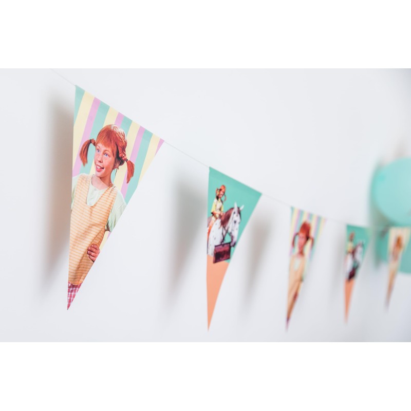 Pippi Longstocking Bunting 3.5 m // Pippi Longstocking Decoration //