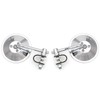 Set of 2 Universal 4" Chrome Clamp-On Mirrors - 4"