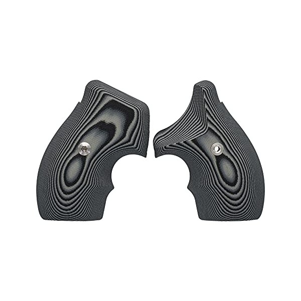 VZ Grips Smith & Wesson J-Frame 320 Gun Grip, Superior Comfort, Superior Control, Made in The USA, Black Gray, 2 Panels