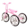 Pink Look Toy Tricycle Model Simulated Design Tricycle Ornament Wear