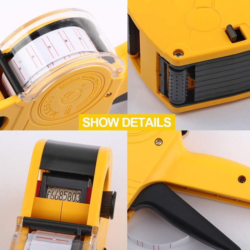 ASIBT MX5500 EOS Yellow 8 Digits Pricing Gun Kit with