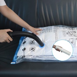 Vacuum Storage Bags Space Saving for Clothes, Bedding, Pillows, Reusable - Choose Size and Quantity (Medium (70x50cm), Pack of 10)