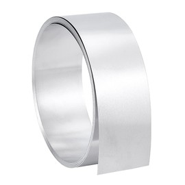 PH PandaHall 16.4ft Aluminum Flashing, 2 inch Wide Metal Strip Sheet Metal Foil Roll Sheet Strip Aluminum Roof Panels Aluminum Sheet Foil Strips for DIY Craft Sealing Door Window Repair Garden