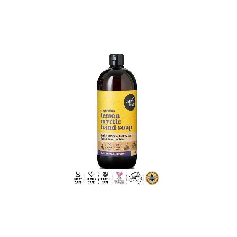 Simply Clean Australian Lemon Myrtle Hand Soap 1L