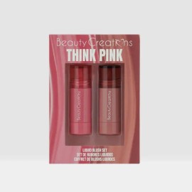 Set de Rubores Líquidos Think Pink de Beauty Creations para un Acabado Natural