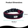 Black Rhino Dog Collar for Large Dogs - Adjustable Reflective