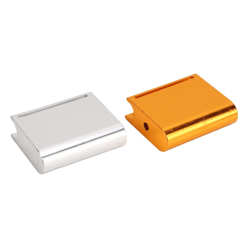 2pcs Leather Edge Slicker Gold Silver Aluminium Alloy Leather Trimming