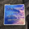 MoonlightJadeArt STKR005 Rain Sky Cloudy Sticker -Motivational Inspirational Opportunity Einstein