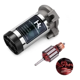 HK Replacement Air Compressor, 12V 150db Air Pump for Horn, Super Loud Car Horn Compressor Kit Chromed Zinc Single Trumpet for Any Vehicle Trucks Lorrys Cars Vans Trains Boats - Silver