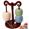 Wooden Yarn Holder for Crocheting, Magnetic Yarn Spinner, Crochet Gift