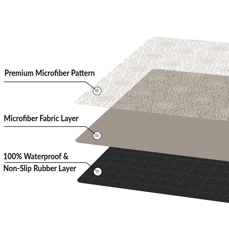 Set of 7 Stair Treads Ultra-Thin with Non Slip Rubber