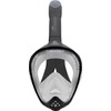CRESSI Unisex Adult Java Full Face Snorkel Mask, Black/Black, S/M