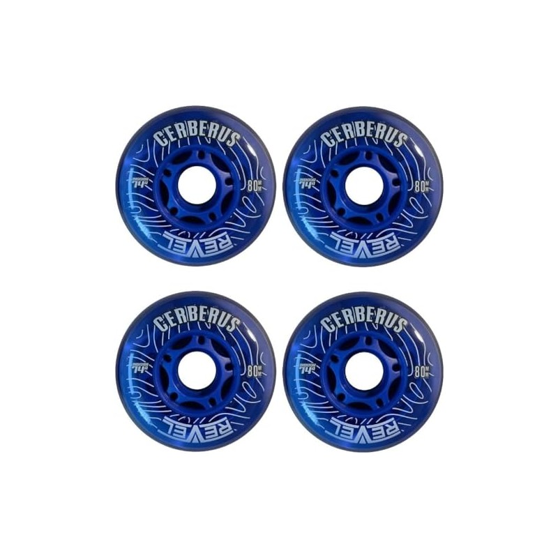 Alkali Revel Blue Indoor X-Soft 74A Roller Inline Hockey Wheels