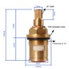 Replacement Brass Pair Ceramic Stem Disc Cartridge Mixer Hot and