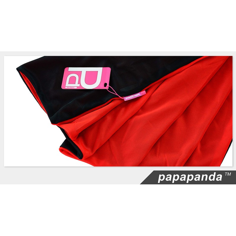 papapanda Vampire Cloak Stand Collar Cape Black Red 130cm for