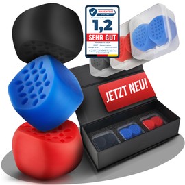 EZOT Jawline Trainer - Jaw Trainer for Men and Women, Defines Jaw Line and Face Training with Jawliner Toner, Jaw Exerciser for Double Chin Remover, Three Resistance Levels