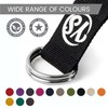 Black Metal D-Ring Buckle Yoga Studio Belt 2.5M