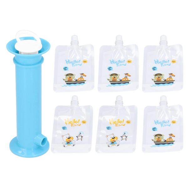 7Pcs Conjunto Fabricante De Bolsas De Comida Para BebéS, EstacióN
