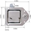 Truck Tool Box Latch Replacement- 304 Stainless Truck Toolbox Lock