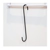 S-shaped steel ring black 30cm S-shaped steel ring black 30cm 4ea