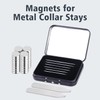 ThreeLeaves 36 Magnets for Metal Collar Stays.Small Strong Magnets for
