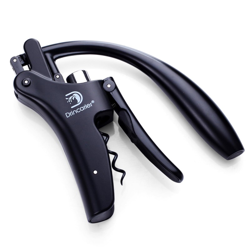Drincarier Vertical Lever Corkscrew with Non-Stick Worm, Compact Rabbit Wine