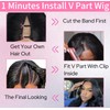 XSSXAKO V Part Wig Human Hair Body Wave Upgrade Human