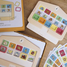 ALLEOVS® Clever Couples - Fun Educational Game for Children from 3 Years - CleverPairs | Development Game - Concentration Game - Children's Games Occupational Therapy - Game for Logic & Language