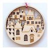 Spaceform Christmas Tree Wooden Decoration Layered Houses 2033