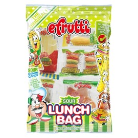Gummi Sour Lunch Candies – 2.7 oz (Pack of 12) – Chewy Assorted Gummies in Fun Lunch Shapes – Perfect for Parties, Classroom Rewards, Holiday Treats, and Snack Time