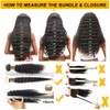 QTHAIR 16A Grade Deep Wave Human Hair Bundles with Middle