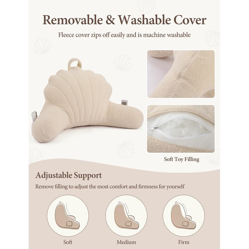 Yoofoss Reading Pillow for Bed Sitting up, Backrest Pillows with