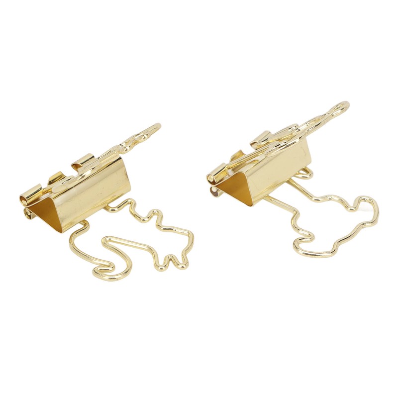 100Pcs Binder Clips Cute Animal Shaped Handle Sturdy Metal Multi
