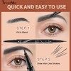 TreatMe Microblading Eyebrow Pen - Waterproof 2-in-1 Dual-Ended Eye Brow