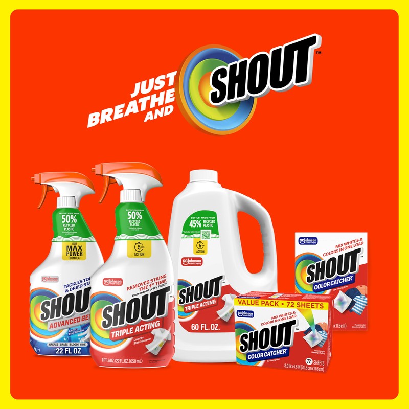 Shout Color Catchers for Laundry, Allow Mixed Washes, Prevents Color