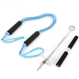 SCITOO 36" Boat Sand Anchor Kit 316 Stainless Steel for Jet Ski,PWC,Floats,Pontoon,Kayak,Canoe Comes with Rope Easy to Adjust