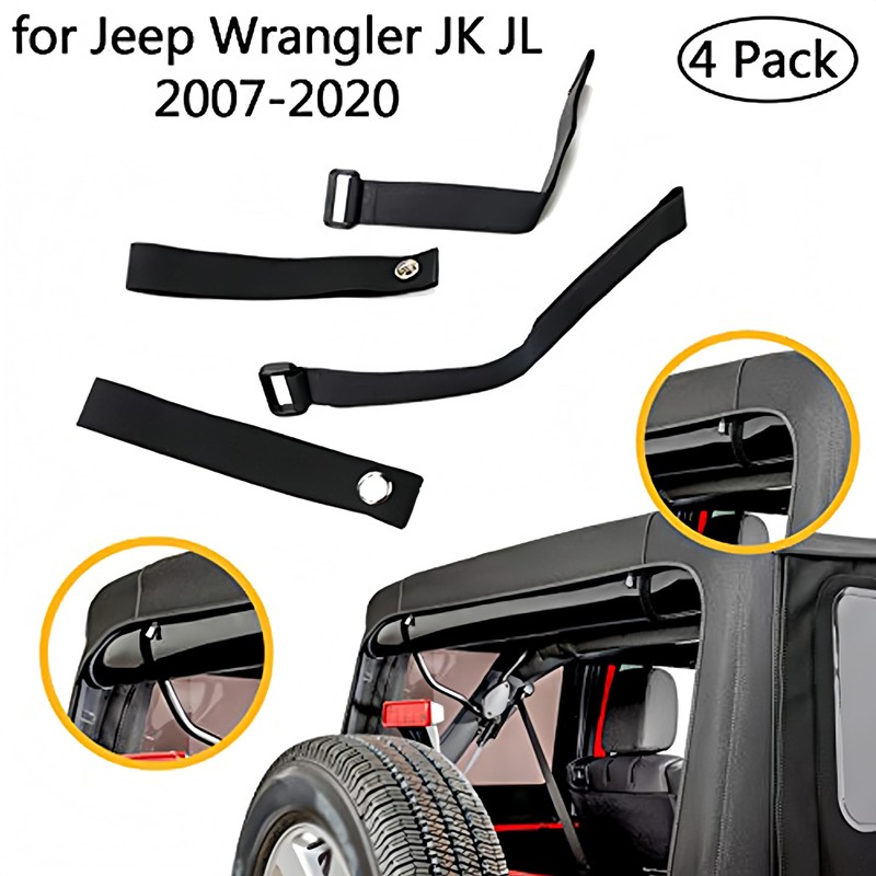 Soft Top for Jeep Door Strap，for JK JKU YJ TJ