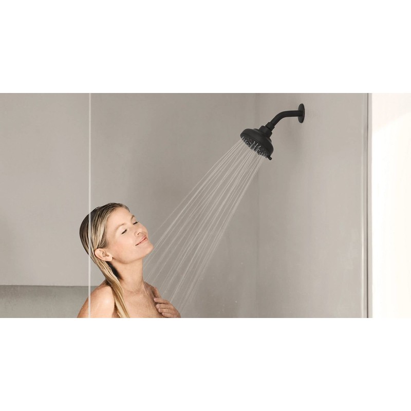 Moen 200W0BL Hydro Energetix Eight-Function 5" Diameter Spray Head Standard,
